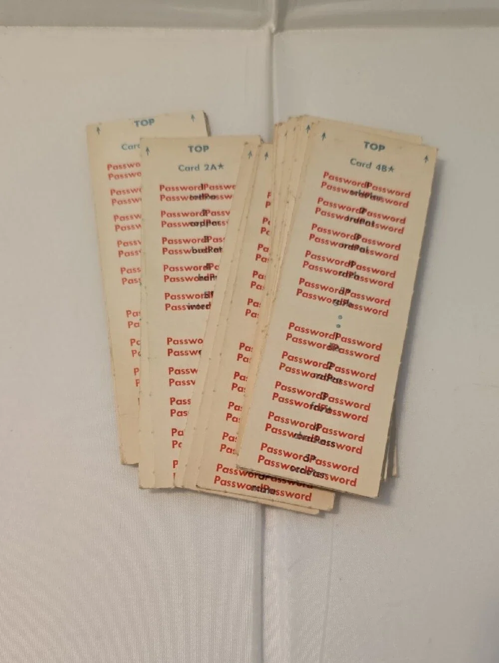 Vintage 1962 Milton Bradley Password Board Game #4260 22 Cards Incomplete
